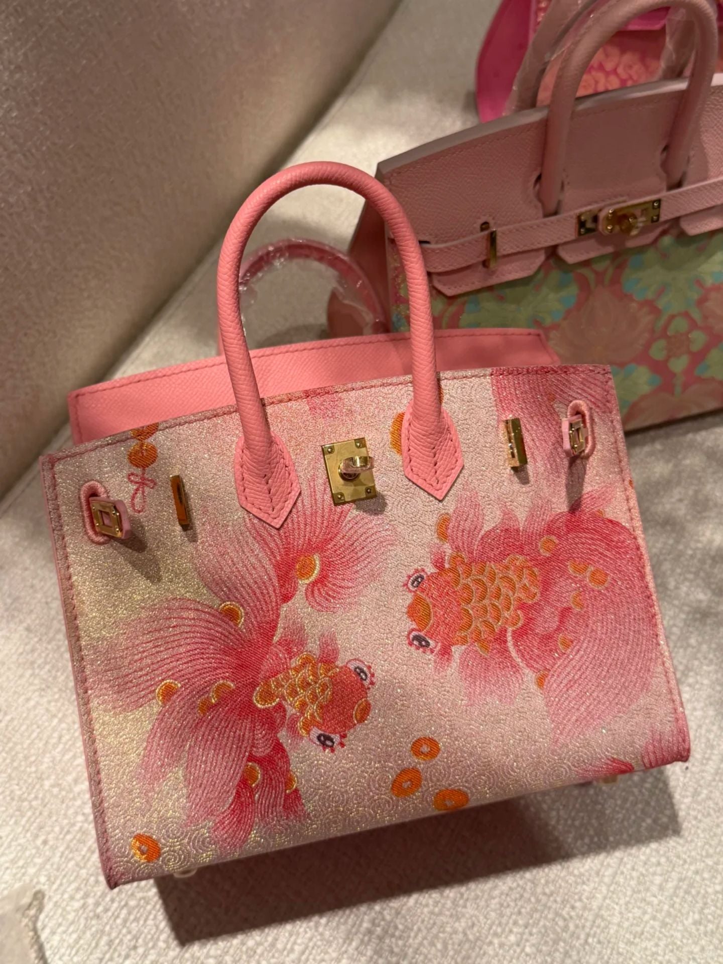 Chinoiserie Luxury Song Brocade Top-Handle Bag — 12 Chinese Zodiac Motifs & Prosperity Fortune Pattern-brocademodern