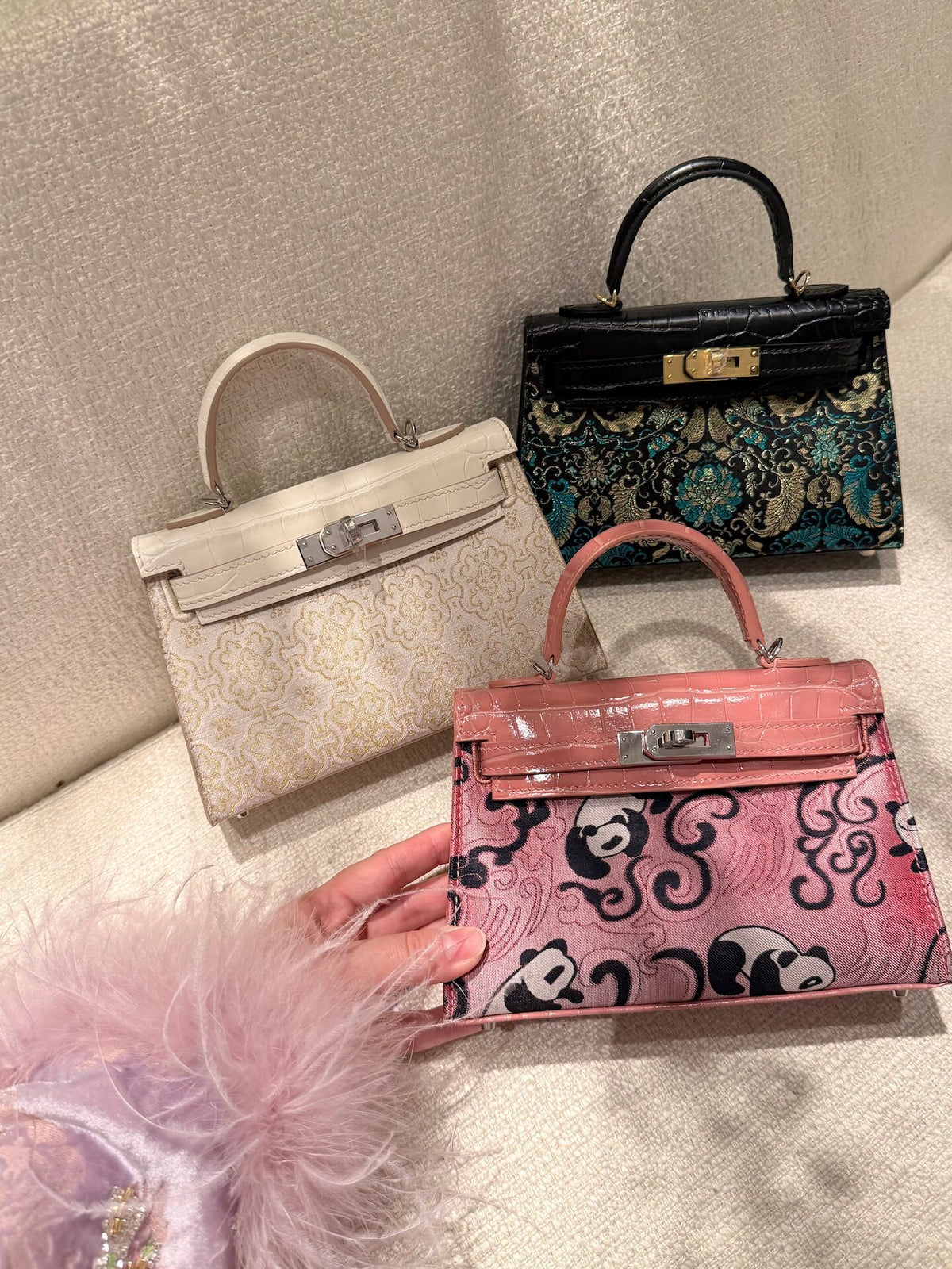 Luxury New Chinese Style Song & Shu Brocade Mini Top Handle Bag-BrocadeModern