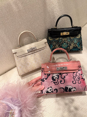 Luxury New Chinese Style Song & Shu Brocade Mini Top Handle Bag-BrocadeModern