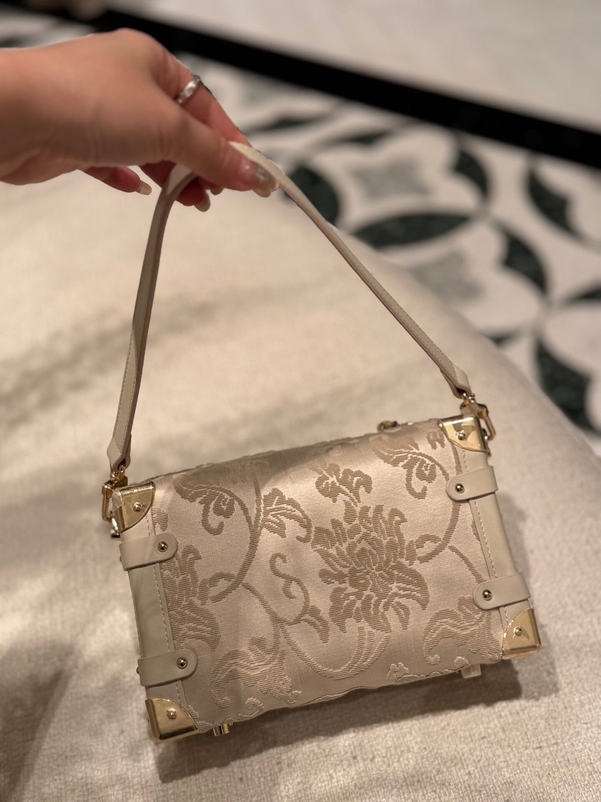 Gift-ready heritage textile clutch bag with heritage-inspired design for meaningful luxury gifting image 2
