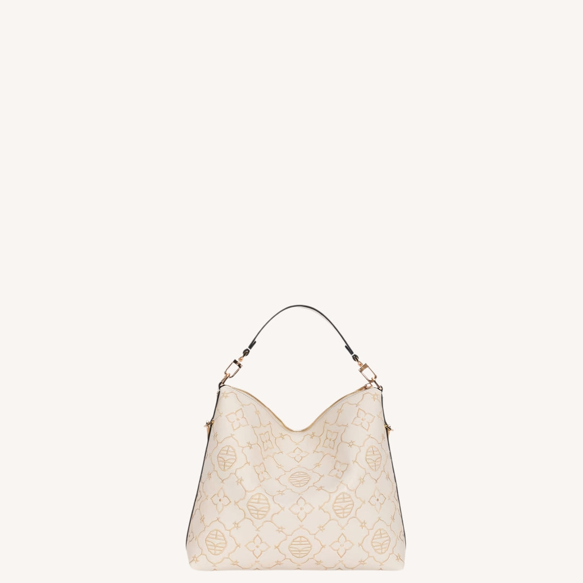Persimmon Calyx Embroidered Hobo Bag | BrocadeModern