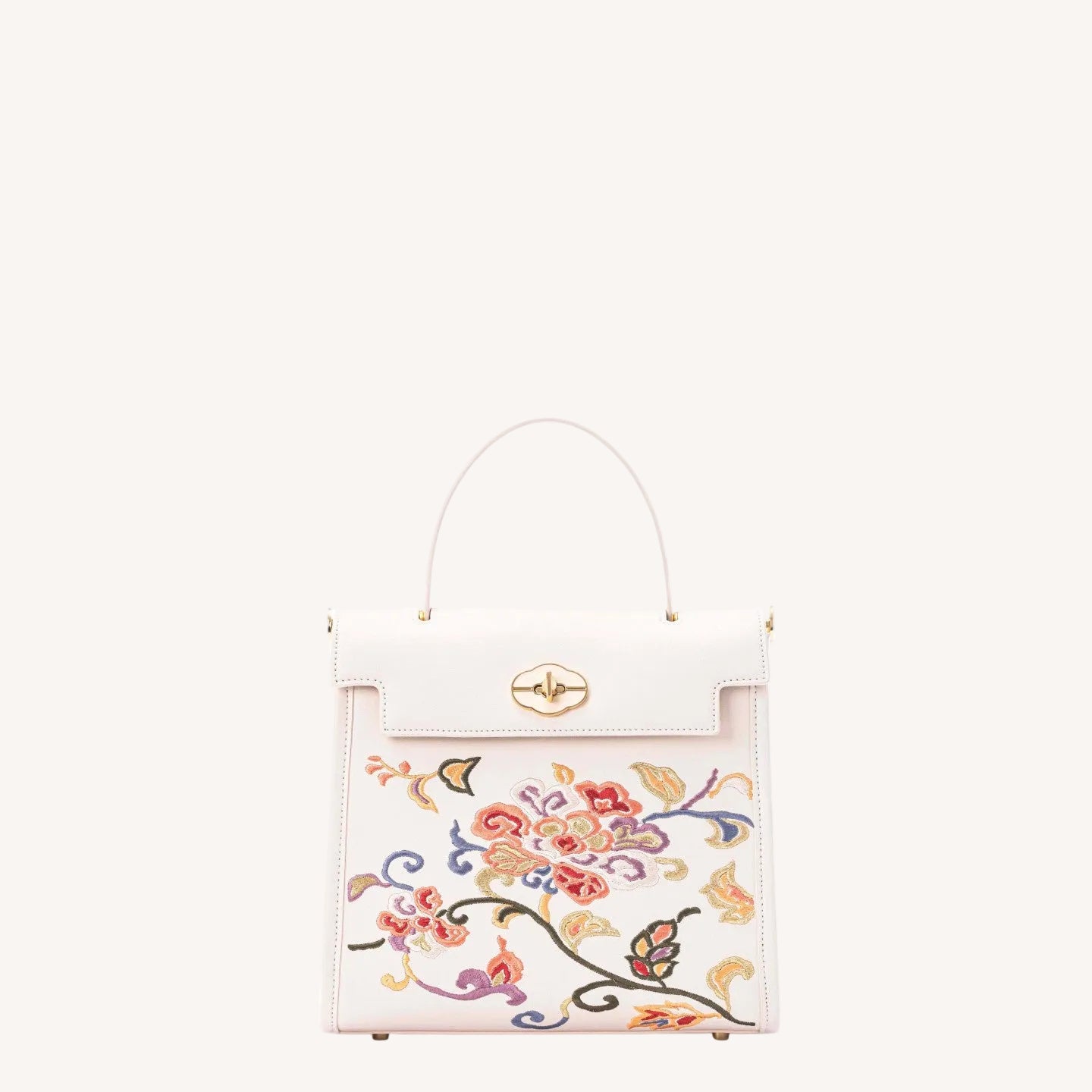 Gu (古) Embroidered Kelly Bag | Chinese-Style Handbag & Crossbody | Brocade Modern