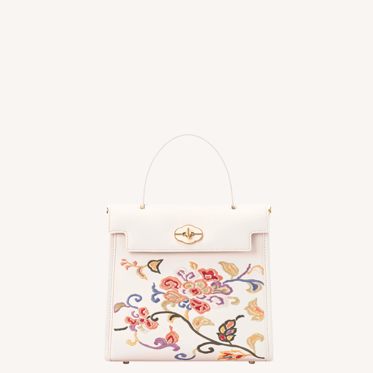 Gu (古) Embroidered Kelly Bag | Chinese-Style Handbag & Crossbody | Brocade Modern