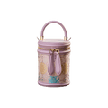 Song Brocade Leather Bucket Cylinder Bag - SinoCultural -- P11017902P-1