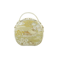 Chinese Painting Mulberry Silk Round Bag Luxury Handbag - SinoCultural -- P12065505