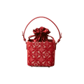 Song Brocade New Chinese Style Cube Bucket Bag - SinoCultural -- P17061302-2