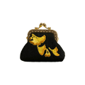 Embroidery Vintage Mini Coin Kiss Lock Purse Wallet - SinoCultural -- PWCD189-2