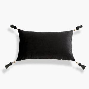 Chinoiserie White Crane Short Plush Lumbar Pillow - SinoCultural -- WP026A01