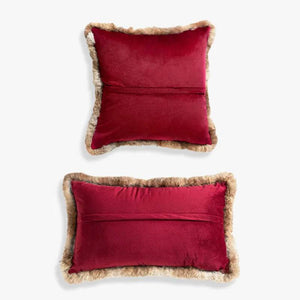 Chinoiserie Plush Fabric Throw Pillows Qilin Inspired Mythical Chinese Decor - SinoCultural -- SJZB036A01
