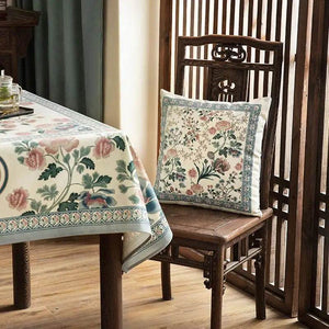 Chinoiserie Original Flowers and Birds Throw Pillow - SinoCultural -- SJZBZ058A01