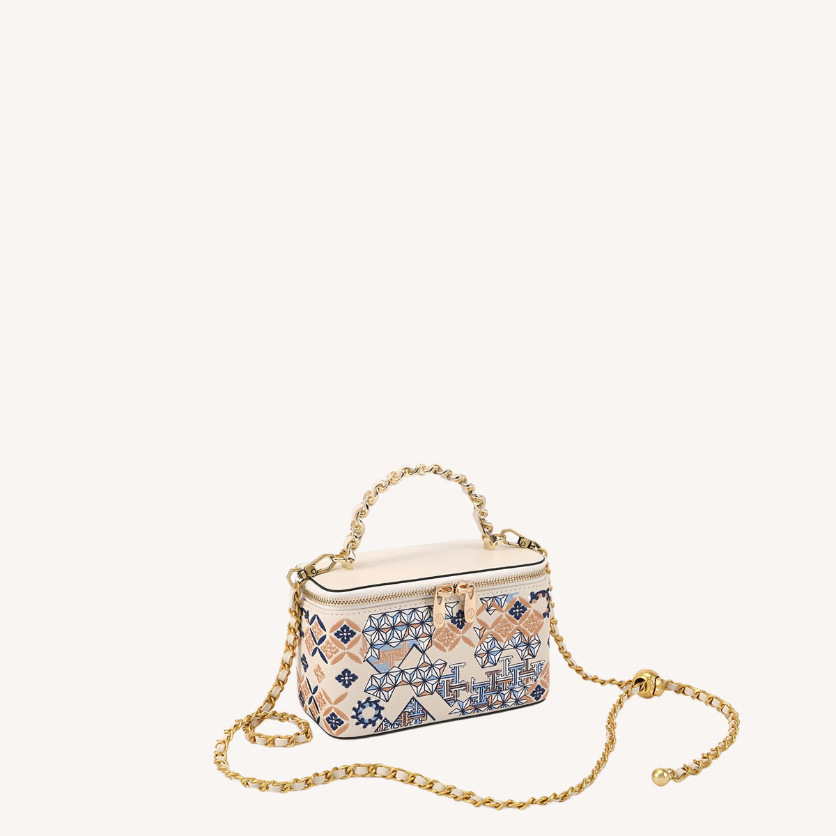 Gift-ready embroidered crossbody bag with heritage textile detail for meaningful luxury gifting for Museum Collaboration-brocademodern