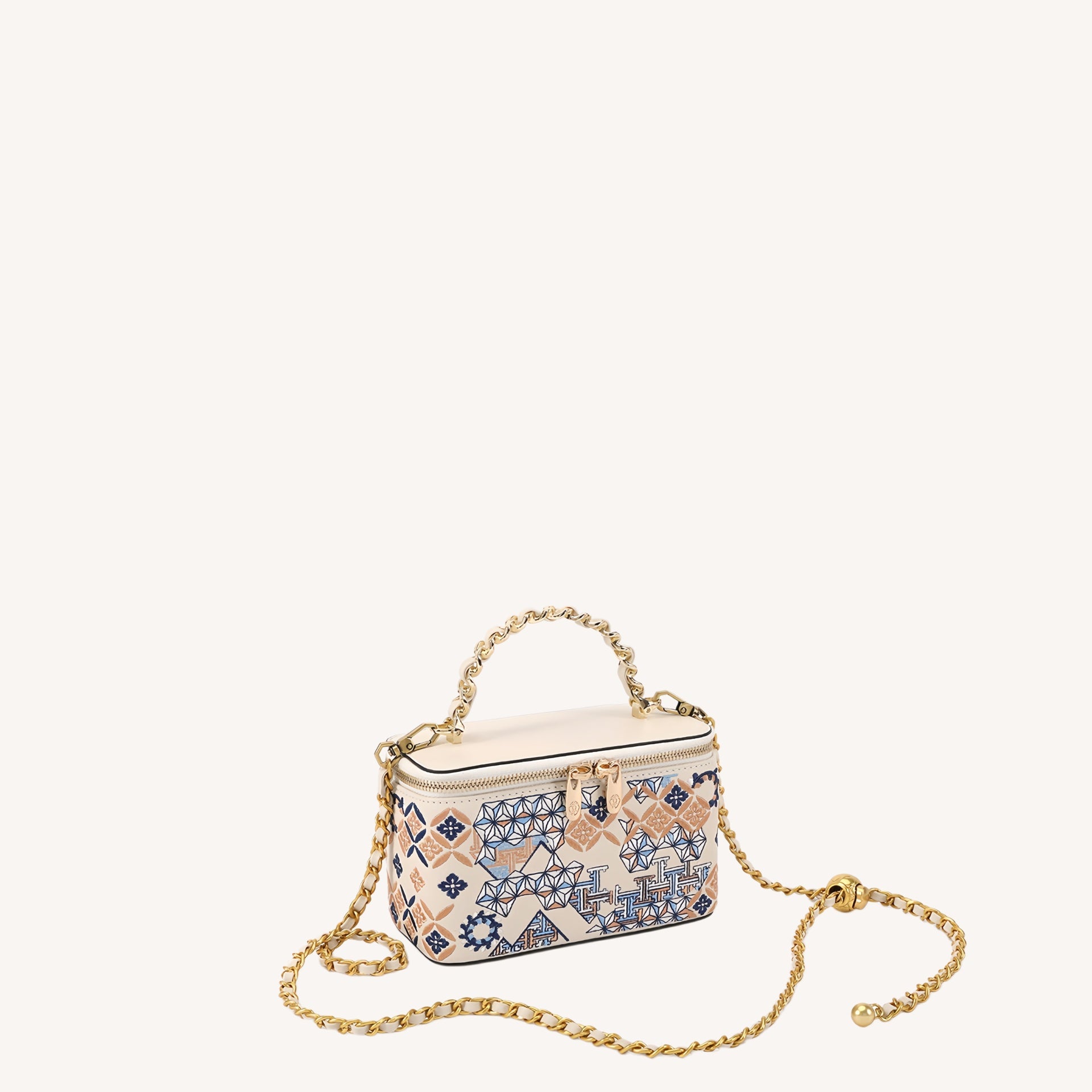 Gift-ready embroidered crossbody bag with heritage textile detail for meaningful luxury gifting for Museum Collaboration-brocademodern