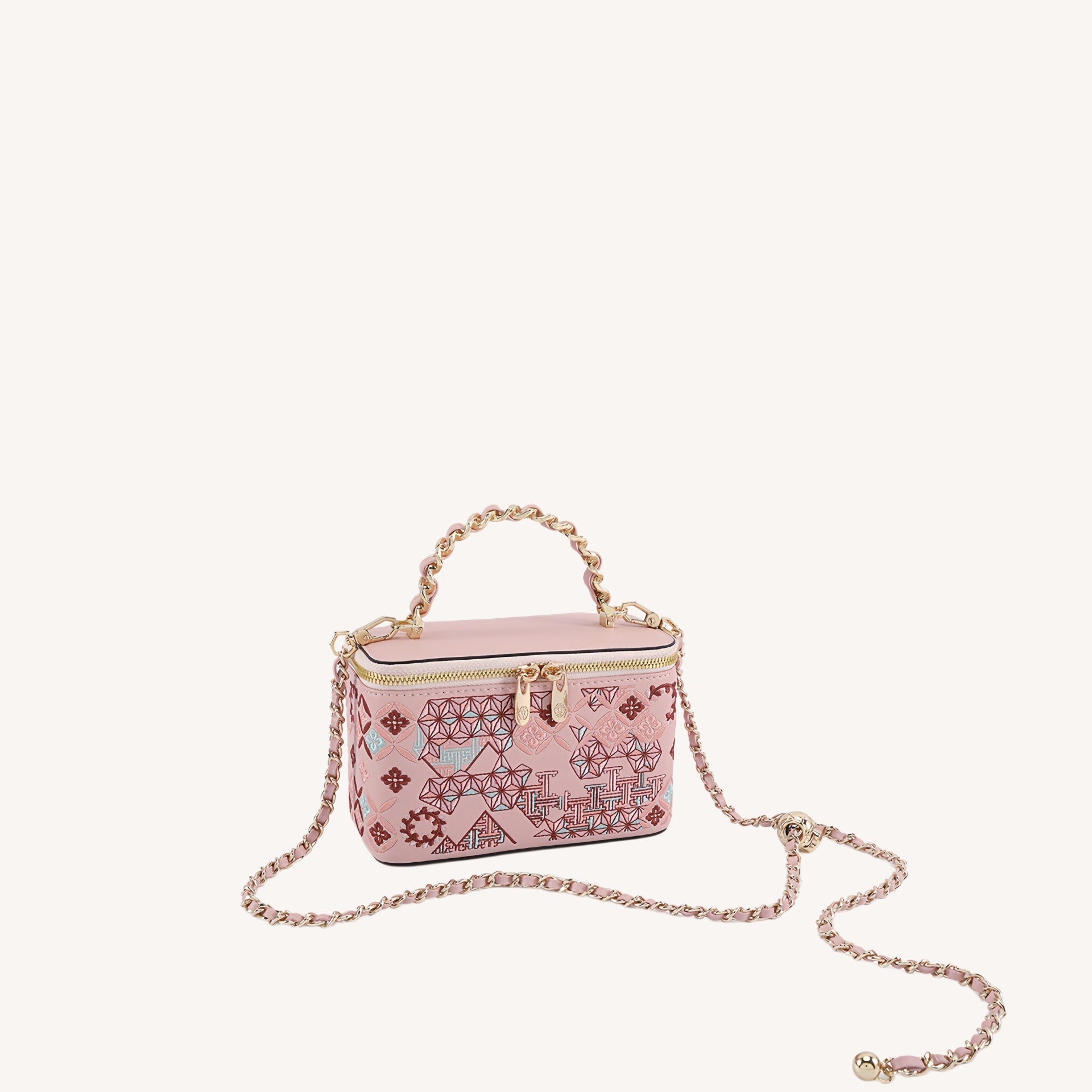 Gift-ready embroidered crossbody bag with heritage textile detail for meaningful luxury gifting lifestyle angle-brocademodern