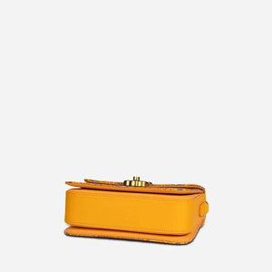 Song Brocade Leather Luxurious Clutch Handbag - SinoCultural -- W2144-4