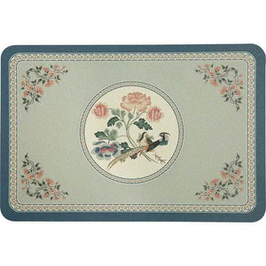2-Piece Chinoiserie Spring Bird and Flower Pattern Washable Placemat - SinoCultural -- TM036A3045