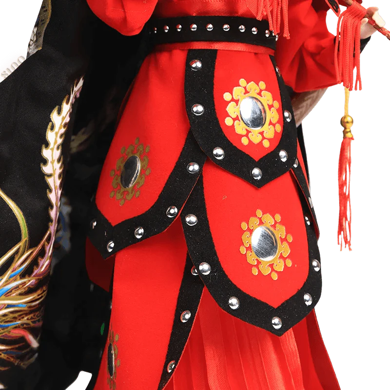 12-Inch Vintage Chinese Dolls - Handmade Peking Opera Mulan Art Collectible - SinoCultural -- T1201001
