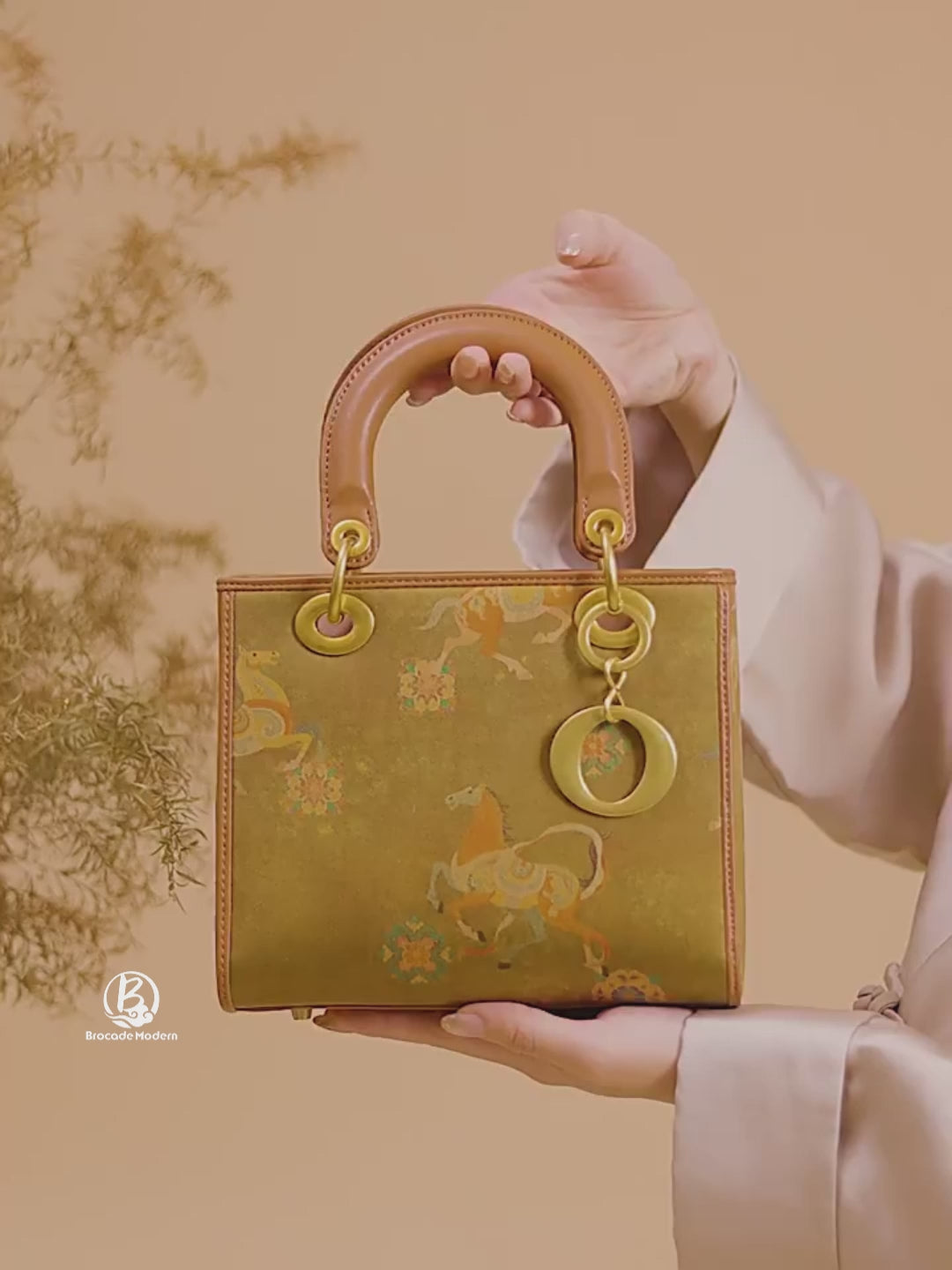 Heritage Xiangyunsha New Chinese Style Diana Handbag – Lucky Horse Brings Blessings