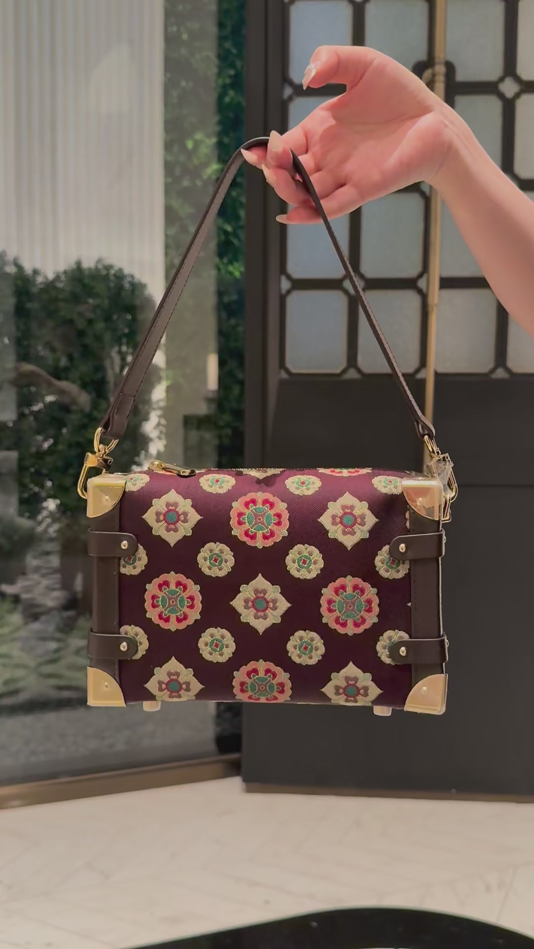 Song Brocade Treasure Box Bag-Loquat Baoxiang Flower-New Chinese Style Intangible Heritage