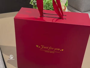 Luxury New Chinese Style Song Brocade & Zhang Rong  L19 Heritage Silk Box Handbag