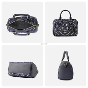 Zhuang Brocade Flying Swallow Embroidered Tote Bag - SinoCultural -- FJ110686