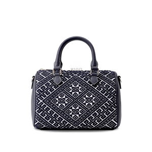 Zhuang Brocade Flying Swallow Embroidered Tote Bag - SinoCultural -- FJ110686